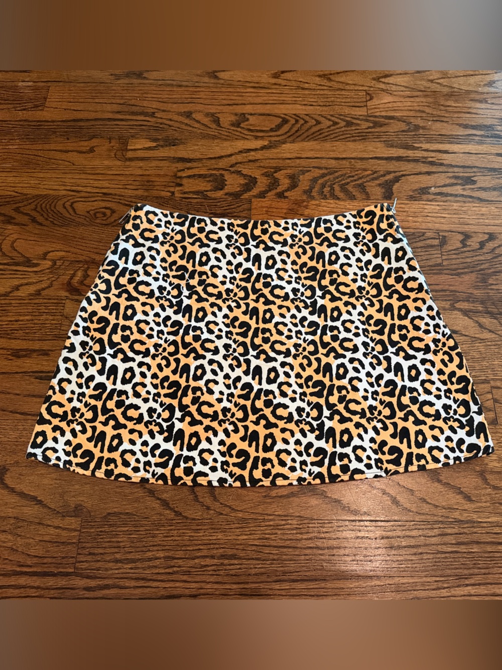 MINKPINK Leopard Print Mini Skirt - Tan/Black/White